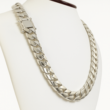 999 Sterling Silver Cuban Chain 14mm 400gr